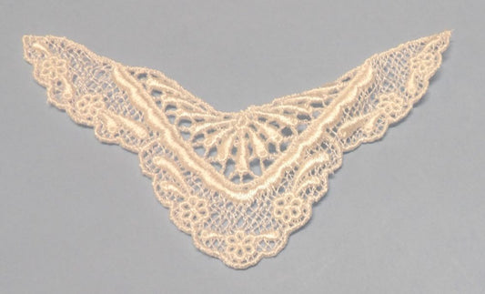 10 ivory guipure type motifs size 13cm x 6cm clearance
