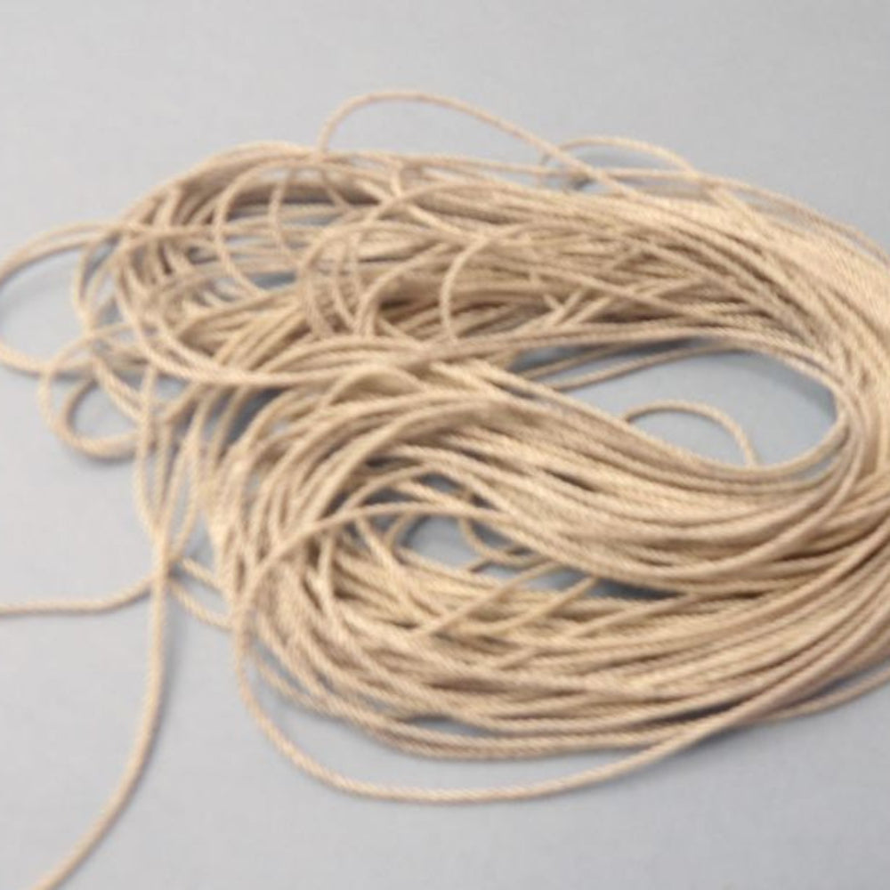 20 Metres Of Light Grey Satin Twist Cord 1.5mm Wide Loose In A Bag Clearance