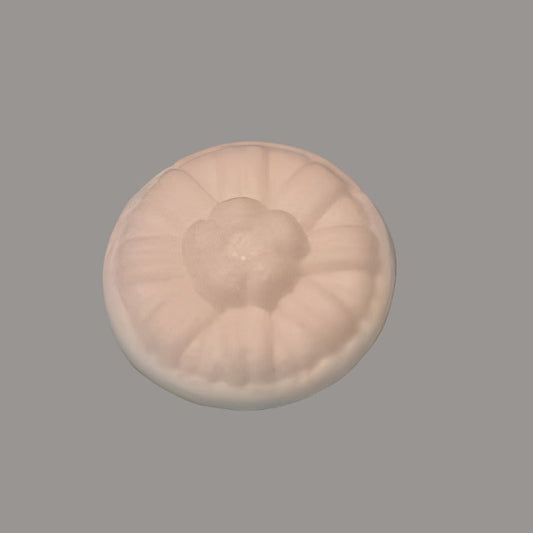 100 small White patterned shank buttons size 15mm clearance