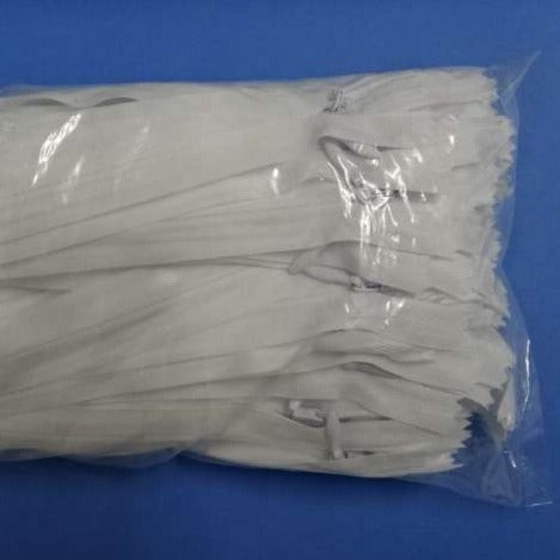 100 invisible zips WHITE size 41cm / 16 inch