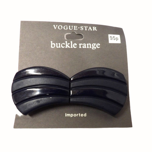 Large clasp type navy plastic buckle Vouge Star Brand  size 35mm x 90mm