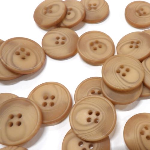 50 dark beige 4 hole buttons size 25mm clearance