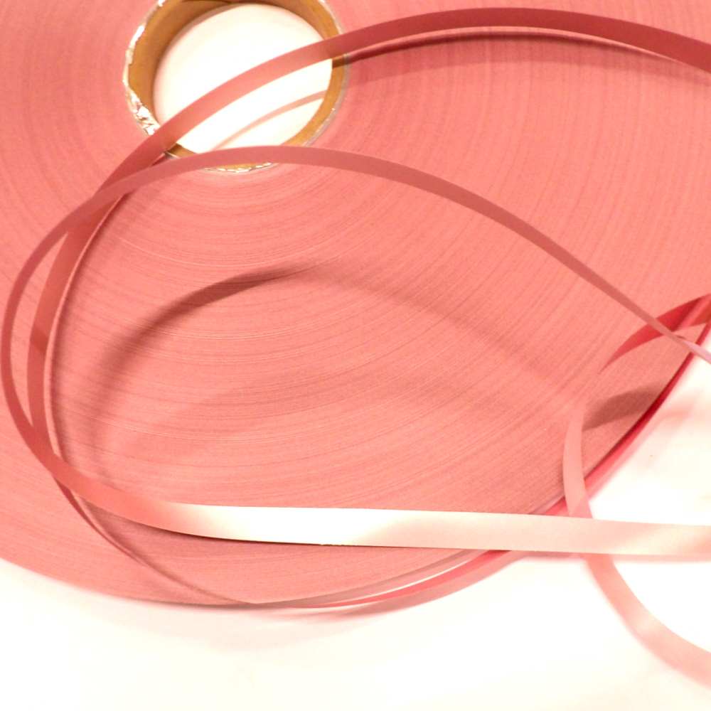 500 metres approximately Light Pink Metallic ribbon [ florist type ] 12mm clearance