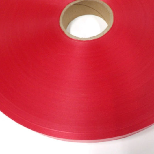 500 metres approximately  of Red ribbon [ florist type ] 32mm clearance