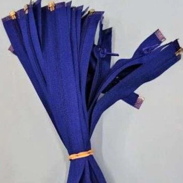 10 royal blue nylon open end zips choice of colour clearance