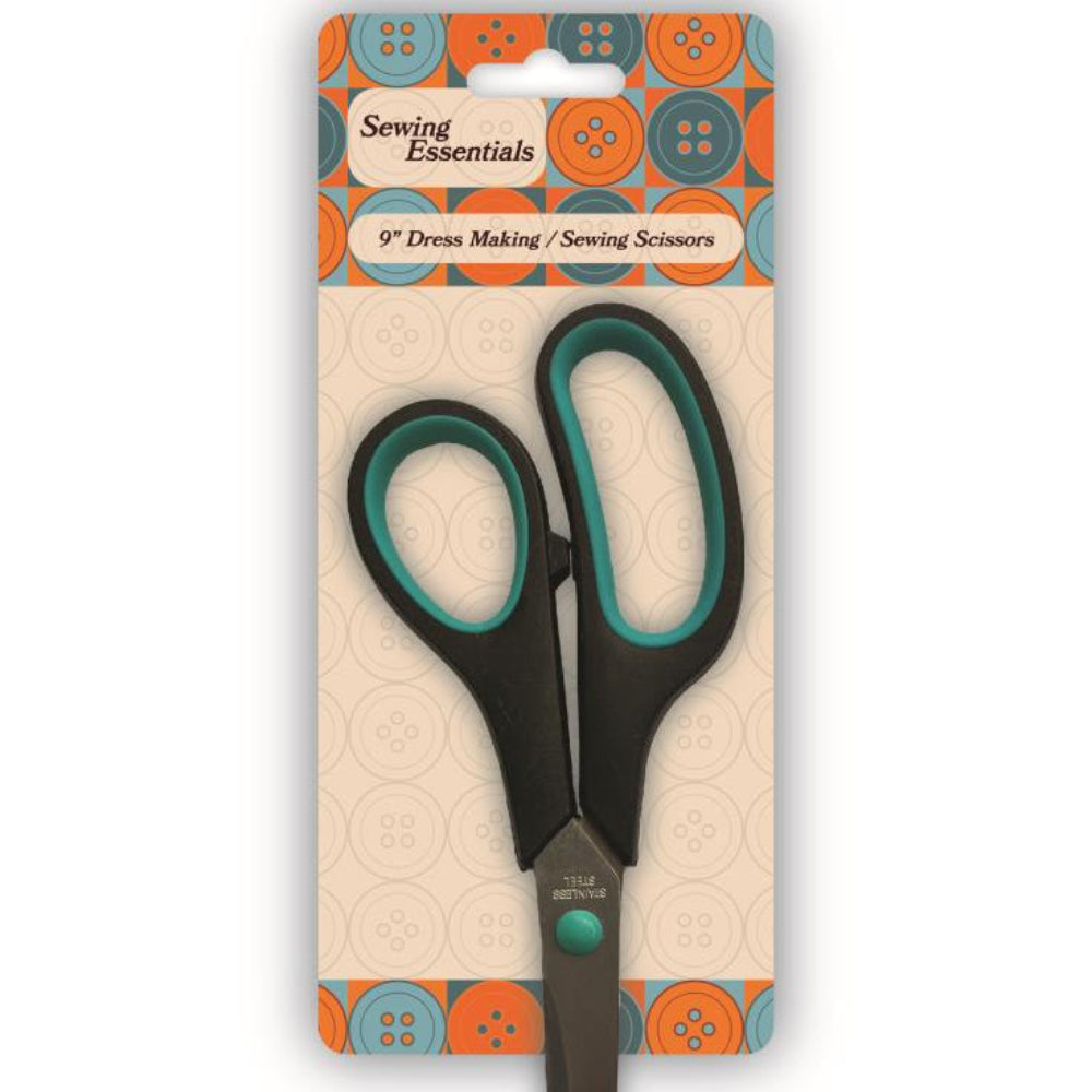 Pair of Sewing Scissors With Back and Red Handles size 21cm / 8.25 inch Essentials Brand