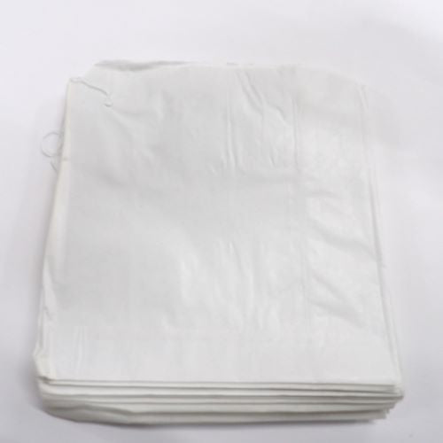 100 white paper [ sulphite ] bags NEW; Bag Size: 18cm x 18cm