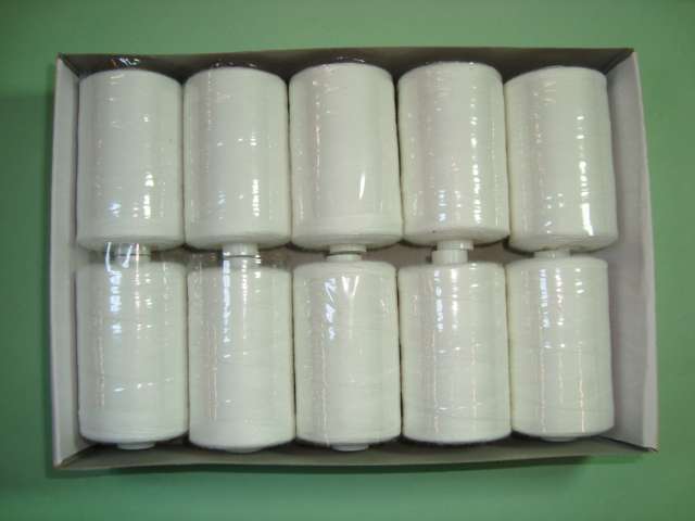 10 reels polyester machine thread 1000 yards / 915 metres number 120 normal thickness