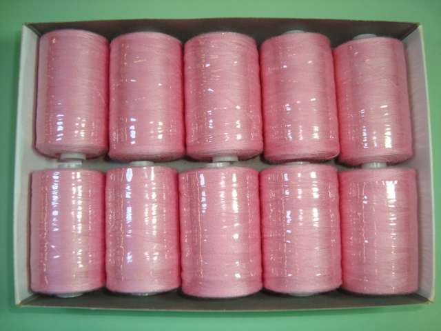 10 reels polyester machine thread 1000 yards / 915 metres number 120 normal thickness