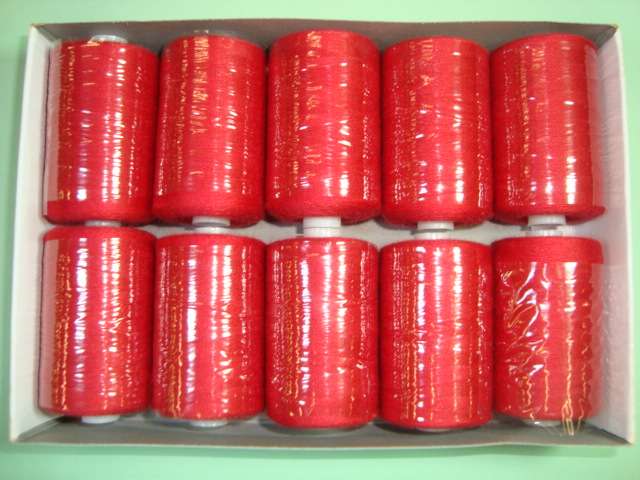 10 reels polyester machine thread 1000 yards / 915 metres number 120 normal thickness