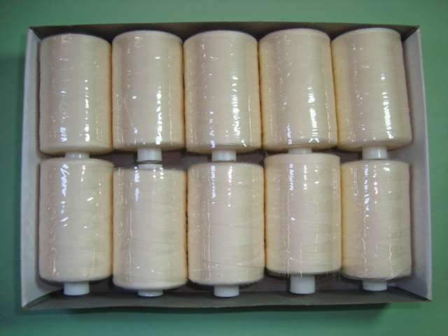 10 reels polyester machine thread 1000 yards / 915 metres number 120 normal thickness