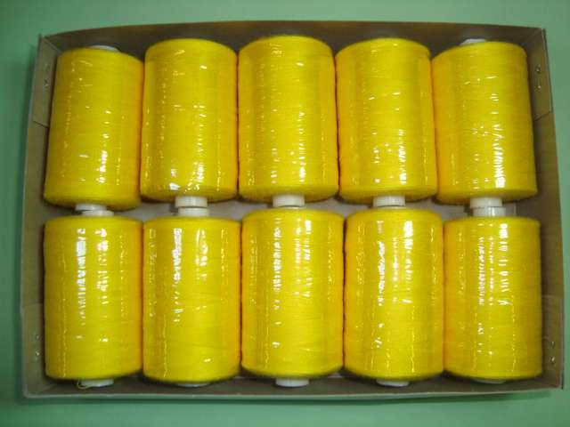 10 reels polyester machine thread 1000 yards / 915 metres number 120 normal thickness