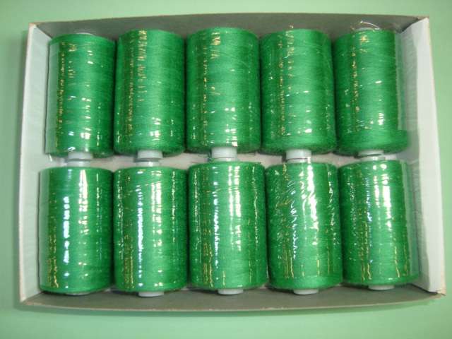 10 reels polyester machine thread 1000 yards / 915 metres number 120 normal thickness