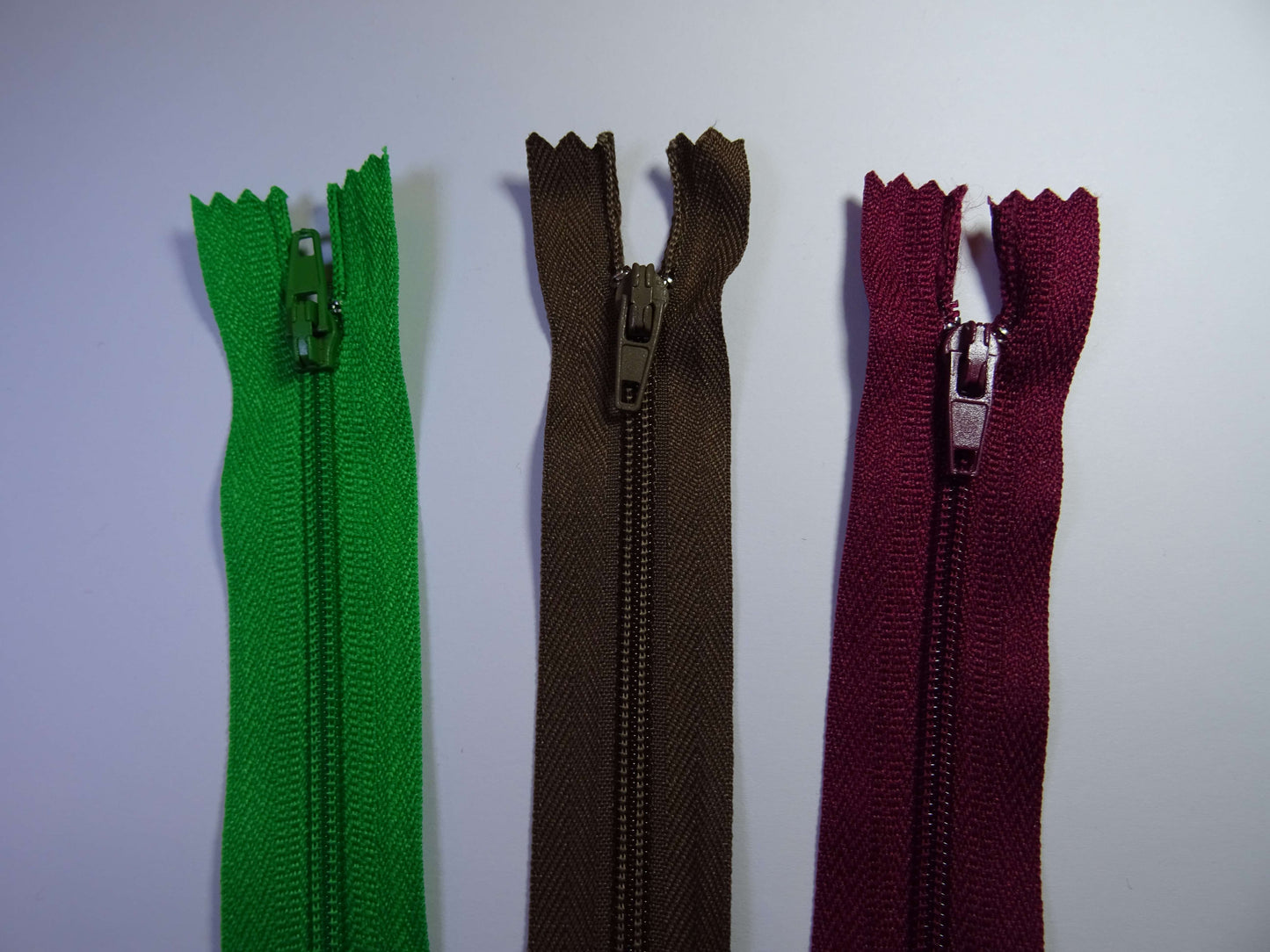 10 closed end zips 13cm 5 inch