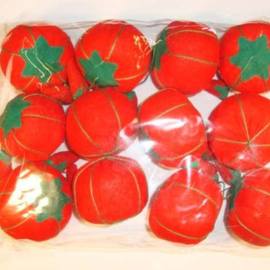 12 pin cushions tomato design shape size 5cm