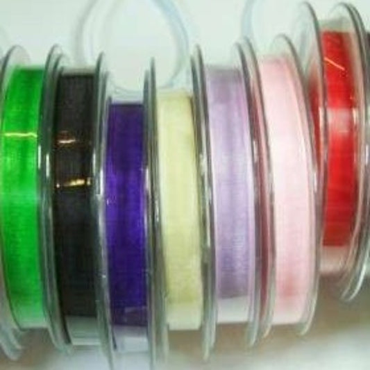 25 metres of 10mm chiffon ribbon SR1209