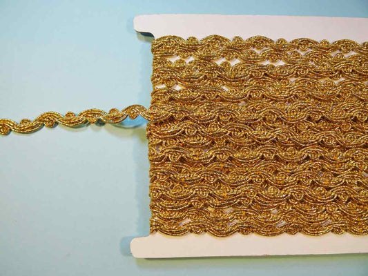 10 metres gold braid gold coloured 11mm wide SF1707