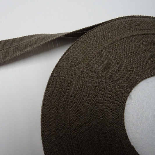 30 metres of Taupe colour soft folding tape edging 28mm wide clearance