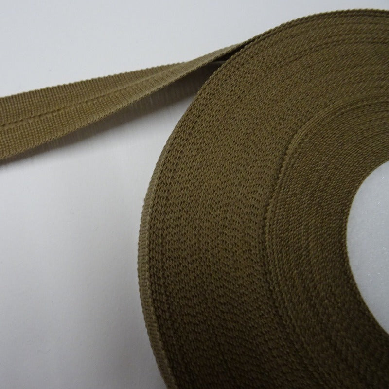 30 metres of Dark Beige colour soft folding tape edging 28mm wide clearance