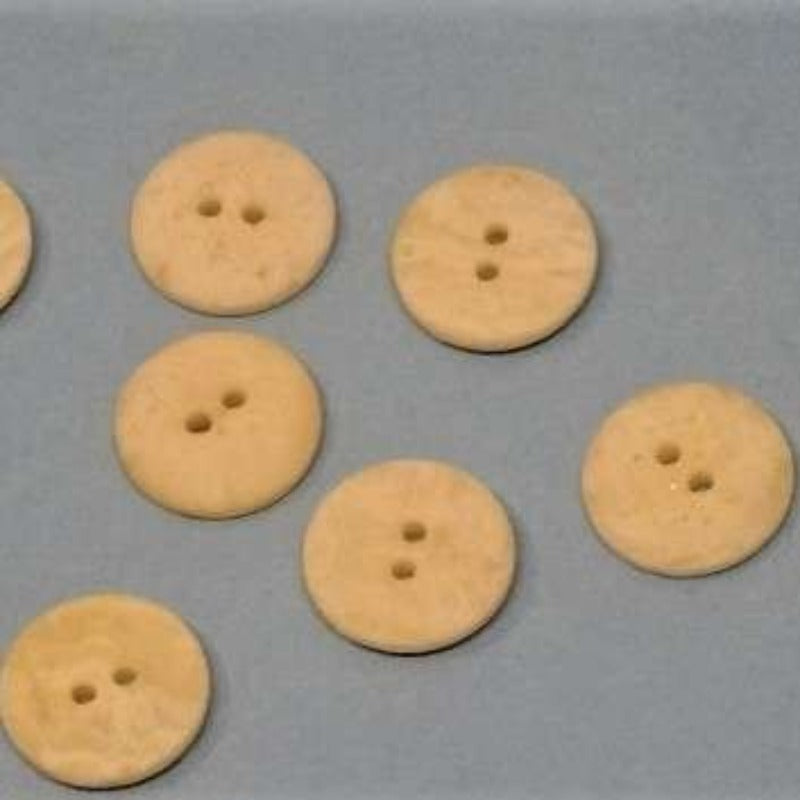100 Cream 2 hole buttons 18mm clearance