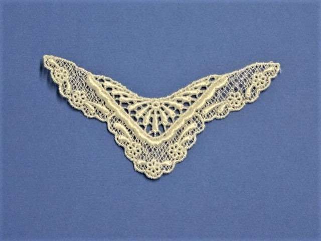 10 ivory guipure type motifs size 13cm x 6cm clearance