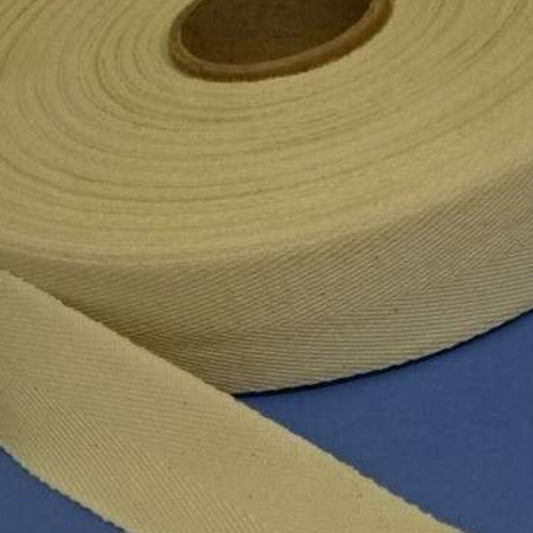 50 metres of cream Cotton webbing size 50mm wide