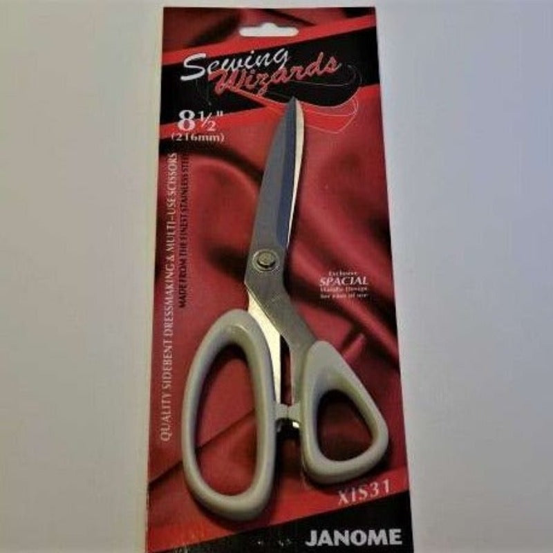 Pair of  21cm / 8.5 inch Sewing Wizards Dressmaking Scissors Janome brand