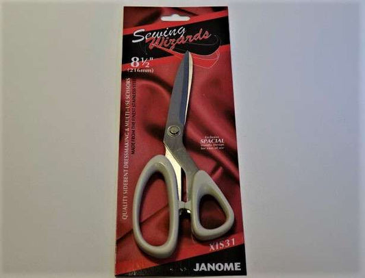 Pair of  21cm / 8.5 inch Sewing Wizards Dressmaking Scissors Janome brand