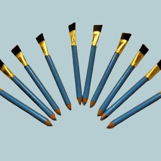 10 BLUE dressmakers pencils with brush on end clearance