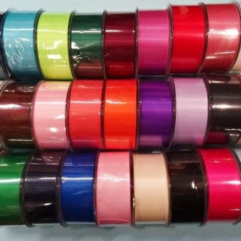 20 metre reel of 38mm double satin ribbon New Colours