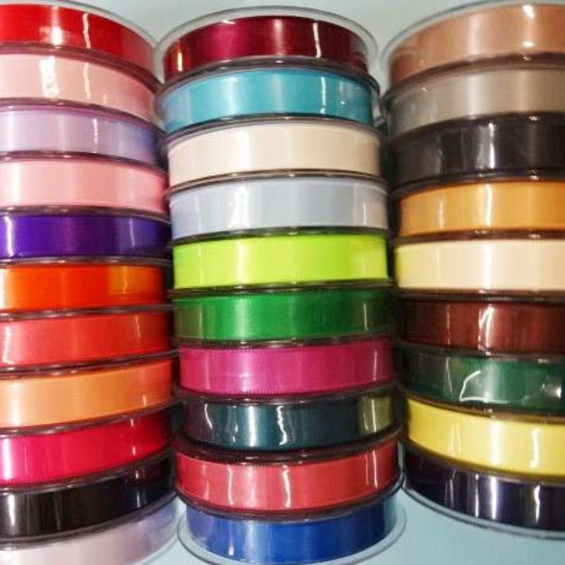 20 metre reel of 15mm double satin ribbon New Colours – Bits & Bats ...