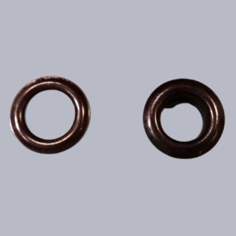 100  Dark Grey 8mm coloured eyelets with washers loose in a bag clearance