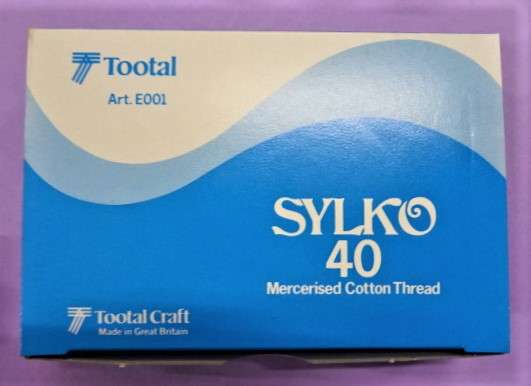 12 Reel box of Sylko Mercerised Cotton Machine Thread CHOICE OF COLOUR 91 Metres / 100 yards Tootal Brand clearance NEW COLOURS List C