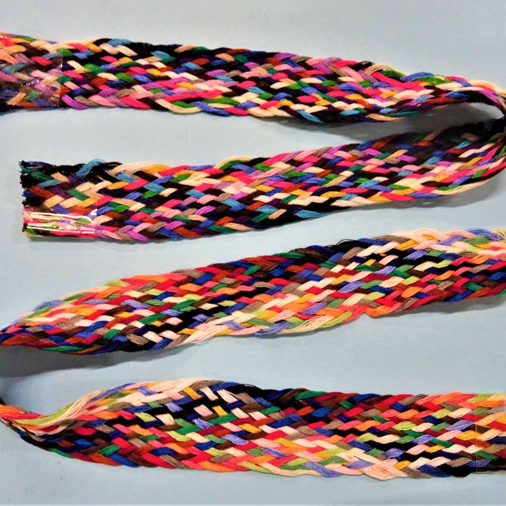 10 Plaited Assorted Colours of Sewing Thread 40cm / 16 inch long and 2 ...