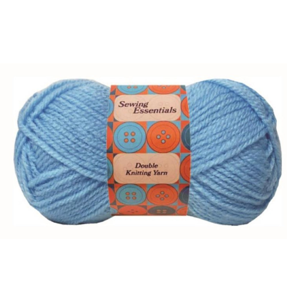 Double Knitting Yarn LIGHT BLUE [ looks a bit turquoise ] 100g Machine washable 100% polyester