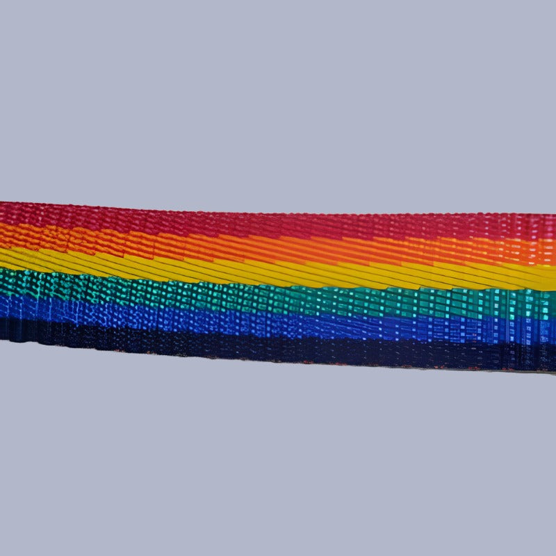 50 metres of Rainbow coloured strong polypropylene webbing 38mm