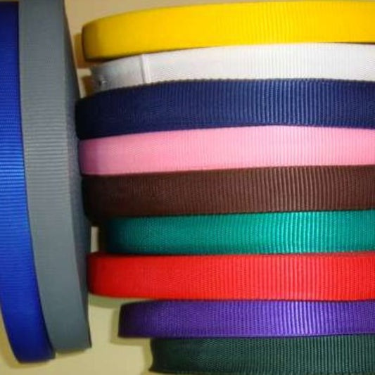 50 metres of coloured strong polypropylene webbing 20mm wide