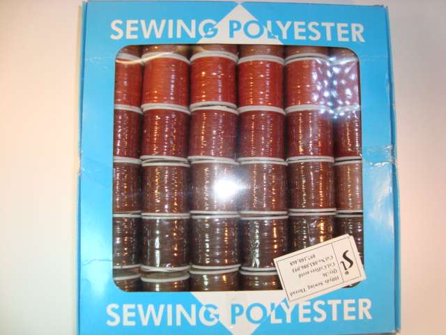 36 reels polyester sewing machine thread 100 metre