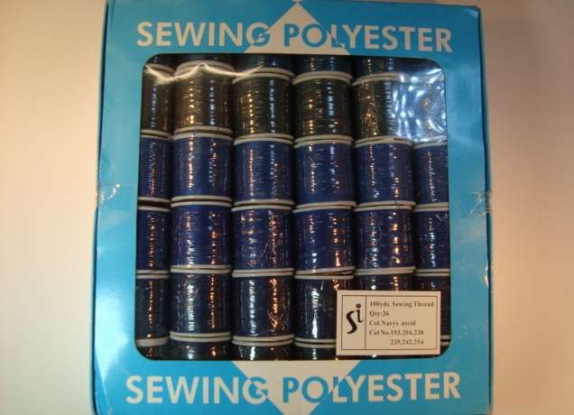 36 reels polyester sewing machine thread 100 metre