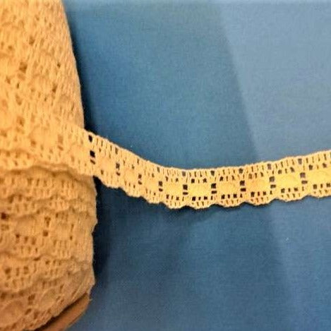 300 metres approximately  metre reel of cream lace 16mm wide clearance