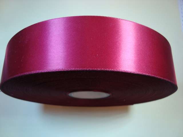 100 metre reel of single side satin ribbon 38mm wide choice of colour