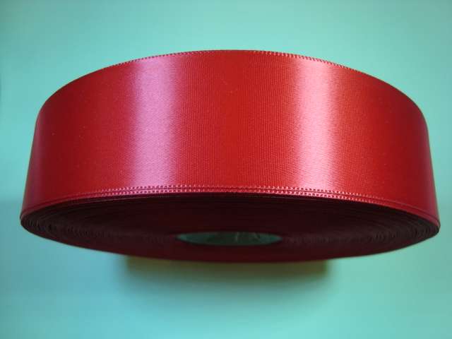 100 metre reel of single side satin ribbon 38mm wide choice of colour