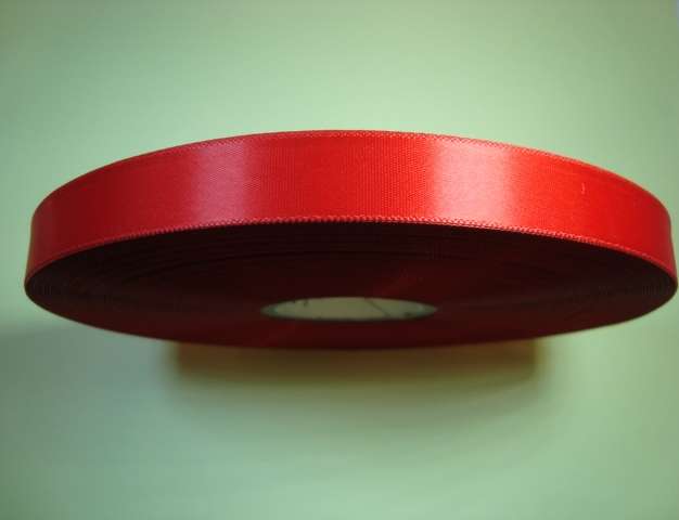 100 metre reel of single side satin ribbon 15mm wide choice of colour