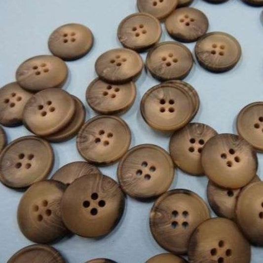 50 grey / fawn 4 hole buttons size 20mm clearance