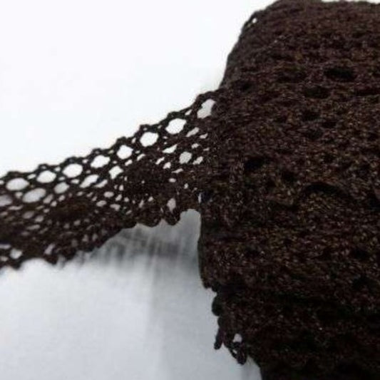 20 metres of Black cotton type lace 30mm wide clearance