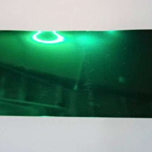 10 Metres Emerald Green Of Plain Shiny Metallic Sequin Film Type Trim 8cm wide [ The Foil That Sequins Are Punched Out Of ] Clearance