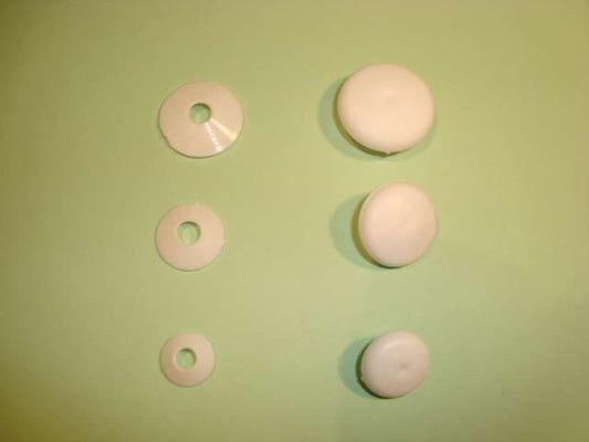 Box of Plastic Cover buttons choice of size [ 100 or 50 sets ] Whitecroft Brand