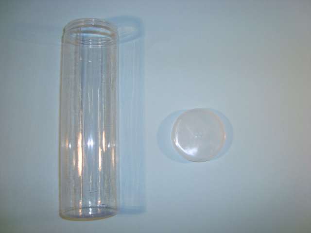 10 button tubes with screw top lid choice of size [ 20cm high ]