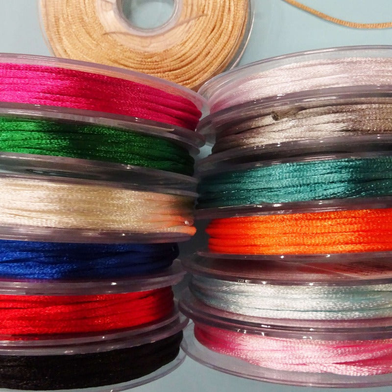 20 metre reel of Rats tail satin cord choice of colour