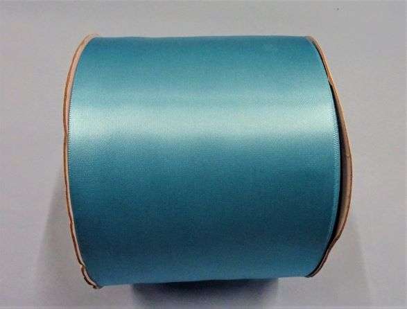 50 metre reel of Turquoise very wide single satin ribbon 100mm / 4inch SR1213